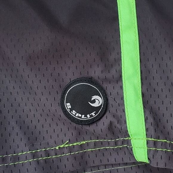 B Split Green, Gray & Black Swim Trunks - Picture 3 of 7